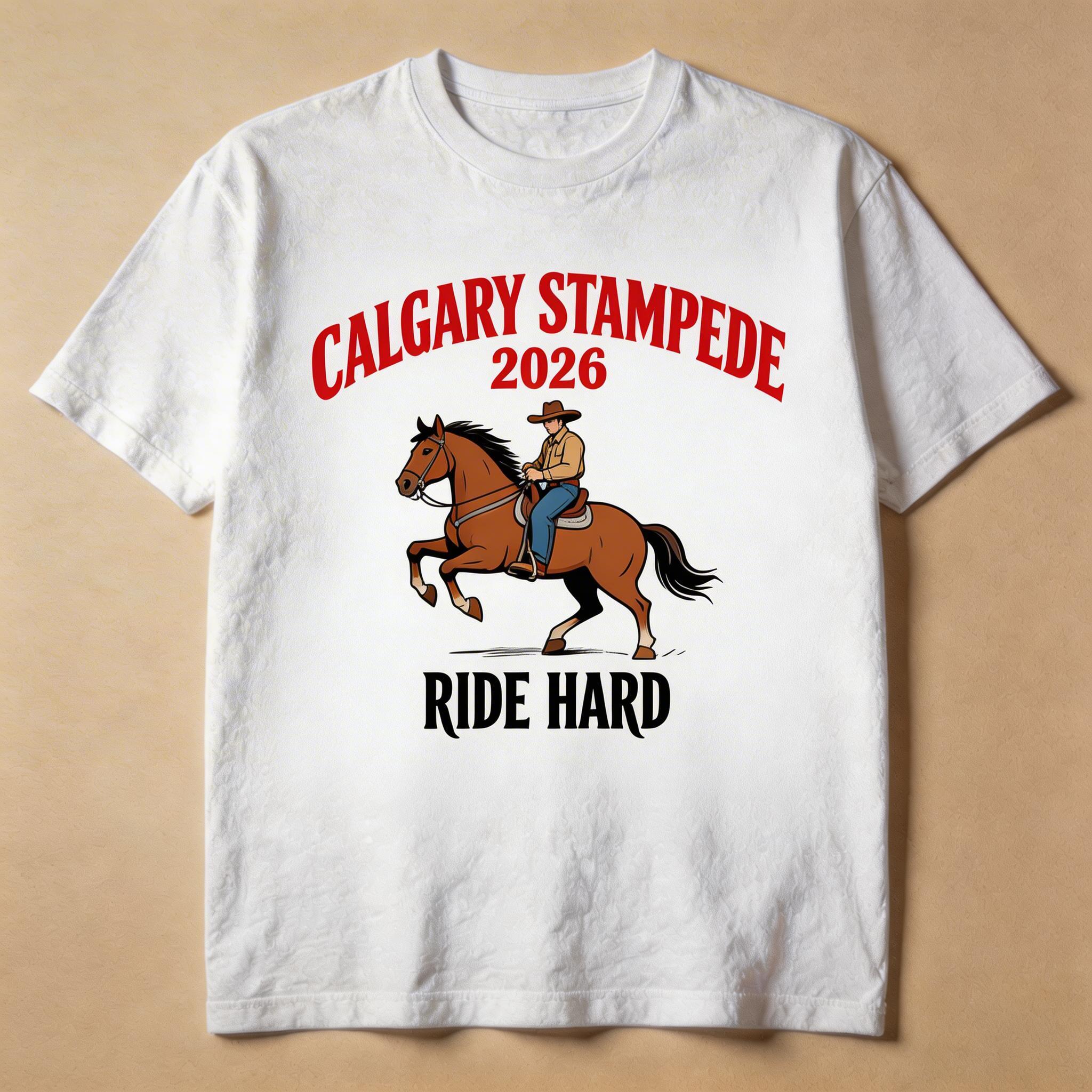 Calgary Stampede promo t-shirt design
